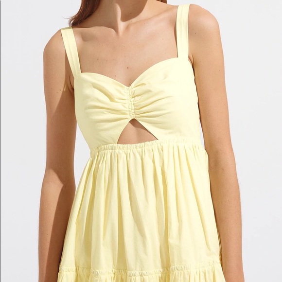 STEELE The Label Clarrie dress in lemon yellow hue. - Picture 4 of 12